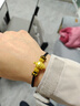 京霽本命年手繩八股手繩手鏈手工編織半成品黃金轉運珠diy情侶手鏈 優(yōu)雅黑手鏈 曬單實(shí)拍圖