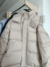 MsShe90白鴨絨羽絨服大碼女裝冬季胖mm加厚連帽面包服外套200斤女 常規款-卡其色現貨 6XL 曬單實(shí)拍圖