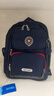 英國牛津大學(xué)OXFORD書(shū)包小學(xué)生男孩減負護脊3-6年級兒童書(shū)包英倫風(fēng)雙肩背包防潑水 X589深藍 曬單實(shí)拍圖