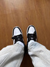 耐克NIKE休閑鞋男女熊貓AJ 1喬丹JORDAN 1運動(dòng)鞋DC0774-101黑白40 曬單實(shí)拍圖