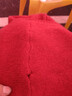【爆款熱賣(mài)】新年紅新中式針織馬甲女外穿疊穿坎肩短款毛衣背心 紅色(加厚保暖) L (建議120-150斤) 曬單實(shí)拍圖
