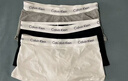 Calvin Klein內衣男士本命年新年紅三條裝ck低腰棉質(zhì)防夾臀內褲男 U2664998-太空黑/月光白/椰青灰 3條 L 曬單實(shí)拍圖