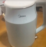 美的（Midea）電熱水壺家用燒水壺 2升大容量泡茶 304不銹鋼0涂層 1800W快速加熱 雙層防燙MK-SH20M320 曬單實(shí)拍圖