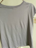 MUJI 女式 天竺編織 法國袖T恤短袖上衣女款內搭春夏新品女裝BB2RKA6S 煙熏綠色 S (155/80A) 曬單實(shí)拍圖