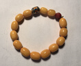 歐采妮（OUCERNY）蜜蠟手串天然原石琥珀滿(mǎn)蜜雞油黃桶珠配六字真言南紅文玩手鏈俄料 曬單實(shí)拍圖
