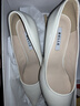 百麗通勤高跟鞋女26春新真皮正裝鞋JD013AQ6 米色 37 曬單實(shí)拍圖