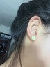思梨輕奢冷淡風(fēng)貓眼石耳釘女復古簡(jiǎn)約氣質(zhì)小巧精致小清新耳夾 【1020】貓眼石圓形 蚊香盤(pán)耳夾 曬單實(shí)拍圖