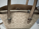 蔻馳（COACH）【品牌直供】女士MOLLIE中號斜挎手托特包CV965女神節禮物 曬單實(shí)拍圖