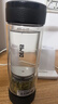 施密特（simita）茶水分離杯男士鈦杯雙層玻璃過(guò)濾泡茶杯高檔商務(wù)辦公水杯送禮 商務(wù)黑 360ml 曬單實(shí)拍圖