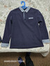 秋冬男裝上衣潮流秋衣有翻領(lǐng)襯衣長(cháng)袖t恤休閑純棉肥佬polo衫外穿 1406藍色加絨 L L135斤左右 曬單實(shí)拍圖