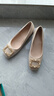 法式方頭婚鞋粗跟淺口高跟鞋女2025春秋伴娘鞋不累腳配裙子單鞋女 杏色 5cm 37 曬單實(shí)拍圖