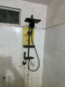 庫沐斯（KMSH）花灑 淋浴花灑全套裝精銅恒溫增壓數顯水鍍龍頭洗澡噴頭四檔出水 【包安裝】控溫款鋼琴按鍵 曬單實(shí)拍圖