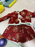 迪士尼兒童新中式拜年服套裝2026女孩過(guò)年服套裝中國風(fēng)加厚唐裝兩件套 曬單實(shí)拍圖