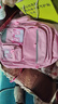 雅迎小學(xué)生女孩書(shū)包三到六兒童大容量一年級二減負護脊女生輕便雙肩包 小號粉色(不含補習袋不含文具盒) 曬單實(shí)拍圖