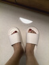HIPANDA女士EVA家居拖鞋防臭防滑柔軟室內居家用浴室軟底涼拖 白色 36-37 曬單實(shí)拍圖