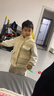 瑪米瑪卡（MOMOCO）男童馬甲冬季厚款棉服馬夾兒童外套韓版口袋馬甲 米白 120 曬單實(shí)拍圖