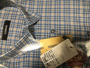 海螺純棉磨毛保暖襯衫男 長(cháng)袖秋冬法蘭絨襯衣格子衫上衣爸爸禮物休閑 深藍咖啡格 厚款 純棉磨絨56877 43 曬單實(shí)拍圖