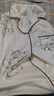 浪莎（LangSha）純棉睡衣女春秋新款長(cháng)袖全棉開(kāi)衫可外穿大碼家居服套裝 杏色童話(huà)小熊[精梳棉] XL [115-130斤] 曬單實(shí)拍圖