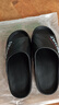 七色紡拖鞋男士戶(hù)外穿防滑運動(dòng)減震沙灘踩屎感居家用浴室夏涼拖 黑42-43 曬單實(shí)拍圖