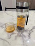 RSRDDY德國品牌高硼硅玻璃杯茶水分離食品級男士耐高溫大容量摔不爛防爆 【雙層耐熱防爆】鋼本色350ml高硼硅茶水分離 曬單實(shí)拍圖