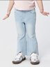 巴拉巴拉童裝兒童長(cháng)褲女童牛仔褲開(kāi)叉喇叭褲夏季褲子涼感時(shí)髦百搭 牛仔淺藍-涼感-88101 120 曬單實(shí)拍圖