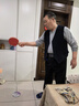 老年人解悶乒乓球防癡呆益智玩具老人打法時(shí)間健身運動(dòng)鍛煉游戲球 成人款金屬底座木拍 曬單實(shí)拍圖