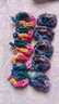 韓版高顏值手工編織橡皮筋蝴蝶結發(fā)圈高彈力扎馬尾不傷發(fā)頭繩發(fā)繩 混色10條 曬單實(shí)拍圖
