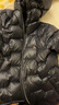 哈吉斯（HAZZYS）童裝男女童鵝絨羽絨服冬季新款蓄熱抑菌保暖外套 鉆石黑 165 曬單實(shí)拍圖