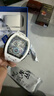 馬克華菲手表男款機械表全自動(dòng)男士手表酒桶型鏤空夜光防水男表情人節禮物 升級版/黑面白膠帶+終身保 曬單實(shí)拍圖