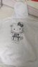 魯雅爾 日系慵懶風(fēng)kitty貓連帽衛衣女秋冬季加絨保暖上衣服復古寬松外套 白灰色常規 XL 【建議120斤到140斤】 曬單實(shí)拍圖