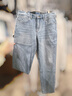 金林德伯格（J.Lindeberg）商場(chǎng)同款春新款男士萊卡復古做舊水洗潮流休閑牛仔褲526132002 OPK淺藍 M 曬單實(shí)拍圖