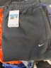 耐克男子收口加絨衛褲春季長(cháng)褲針織休閑疊搭刺繡時(shí)尚NIKE HV1089 010黑/黑/白 M 曬單實(shí)拍圖
