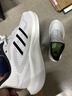 阿迪達斯（adidas）男女運動(dòng)鞋耐磨減震透氣潮流休閑跑步鞋 亮白/一號黑/淺灰 41 曬單實(shí)拍圖