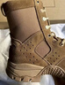 3514作戰靴男訓練鞋高幫戰術(shù)靴側拉鏈男靴新式棕色戶(hù)外沙漠靴 棕色 42 曬單實(shí)拍圖
