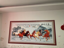 豪咖八駿圖客廳裝飾畫(huà)自粘貼畫(huà)馬到成功辦公室掛畫(huà)壁畫(huà)中式沙發(fā)墻畫(huà) 八駿圖新款B 100*200cm 曬單實(shí)拍圖