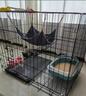 憨憨寵貓籠折疊貓籠子大號貓別墅加粗加密雙層貓舍貓窩寵物貓咪用品家用 黑色 850雙層 曬單實(shí)拍圖
