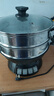 蘇泊爾（SUPOR）鑄鐵電蒸鍋 家用多功能電煮鍋 電火鍋 蒸煮炒菜大容量 雙層蒸籠電熱鍋 ZN32YK13 曬單實(shí)拍圖