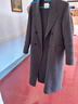 紅袖高級感超好看毛呢大衣冬季新款女裝100%綿羊毛質(zhì)感保暖雙面呢外套 煙灰056 L 曬單實(shí)拍圖