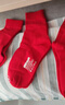 蕉內紅色計劃311S女士棉襪子短筒抗菌防臭透氣本命馬年禮盒秋冬季3雙 曬單實(shí)拍圖