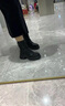 他她TATA喵爪靴秋冬百搭時(shí)裝靴女短靴新款彈力靴 黑色 39 曬單實(shí)拍圖
