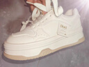 卡帕（Kappa）女鞋小白鞋子女春季新款運動(dòng)鞋增高板鞋百搭休閑鞋女 經(jīng)典白 37 曬單實(shí)拍圖