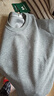 ICH MODE美式圓領(lǐng)純色衛衣女春秋新款寬松慵懶套頭外套長(cháng)袖上衣內搭灰色L 曬單實(shí)拍圖