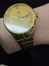 上海（SHANGHAI）手表男卓雅系列全自動(dòng)機械表男表夜光防水雙日歷送男友老公3112 鎏金雙日歷夜光鋼帶 男表 曬單實(shí)拍圖