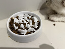 波奇多 陶瓷寵物碗花朵慢食碗防噎緩食高腳貓碗護頸防嘔吐貓糧碗貓食盆 曬單實(shí)拍圖