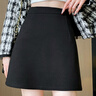 雪茜曼毛呢半身裙包臀裙女秋冬韓版百搭A字裙高腰顯瘦小個(gè)子短裙 曬單實(shí)拍圖