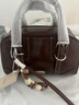 南風(fēng)Chio2nd迷霧沼澤托特包2026新款女士手提包復古質(zhì)感斜 棕色 曬單實(shí)拍圖