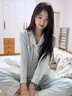 送女朋友老婆閨蜜實(shí)用走心生日禮物女高級感春秋季冰絲睡衣禮盒裝 KA-24588#長(cháng)袖款（高檔禮盒） L 100-120斤(可代寫(xiě)賀卡） 曬單實(shí)拍圖