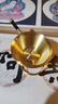 茗器堂黃銅茶漏過(guò)濾網(wǎng)公道杯茶隔茶濾泡茶功夫創(chuàng  )意茶漏器套裝斗漏 黃銅六字真言茶漏+底座 曬單實(shí)拍圖