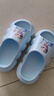 迪士尼童鞋夏季浴室涼拖鞋女童愛(ài)莎公主戶(hù)外防滑一字拖F1361 藍色  曬單實(shí)拍圖