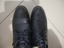 回力男鞋皮鞋冬季商務(wù)黑色正裝鞋耐磨黑色增高加絨 氣質(zhì)黑-普通款 43 曬單實(shí)拍圖